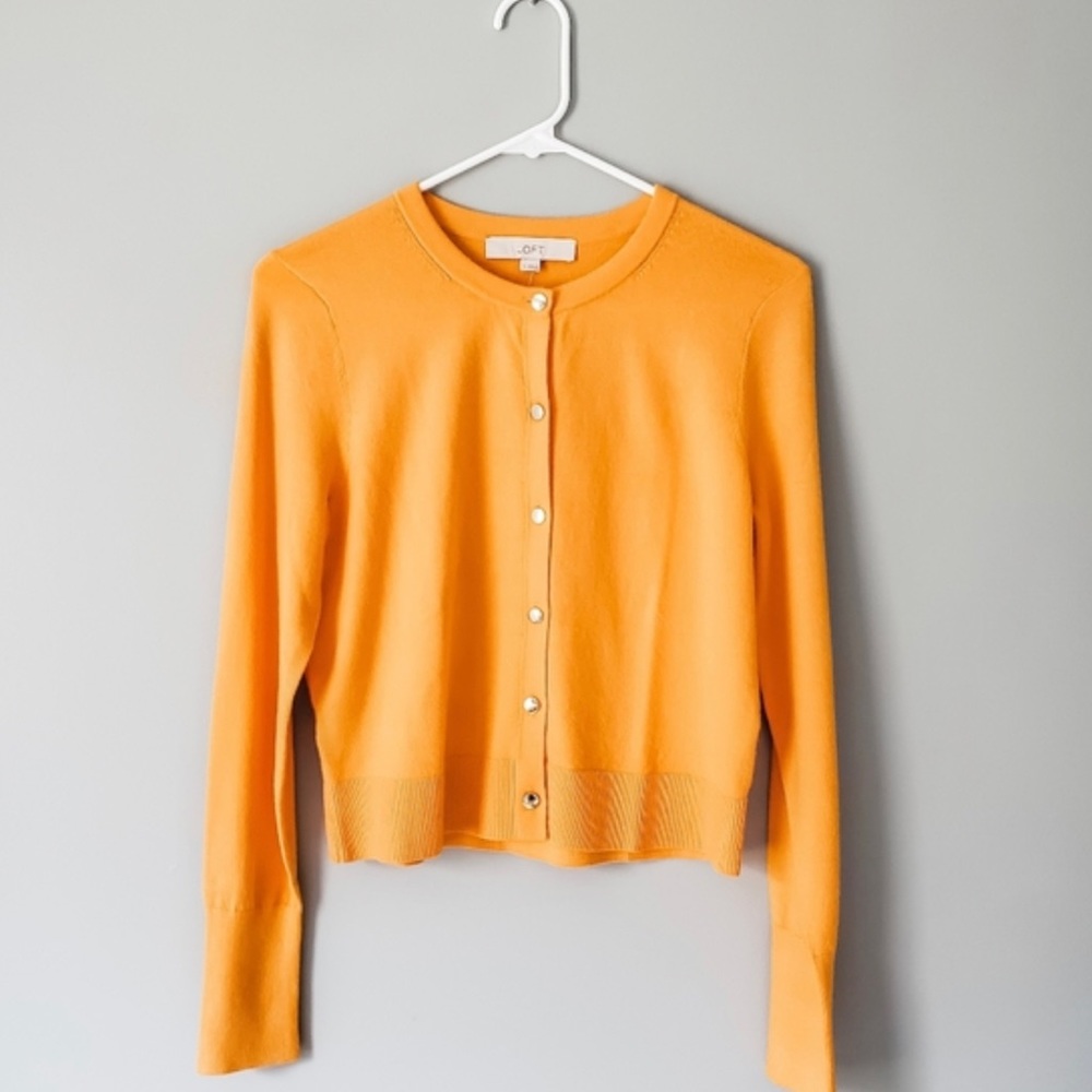 Loft Bright Orange Cardigan